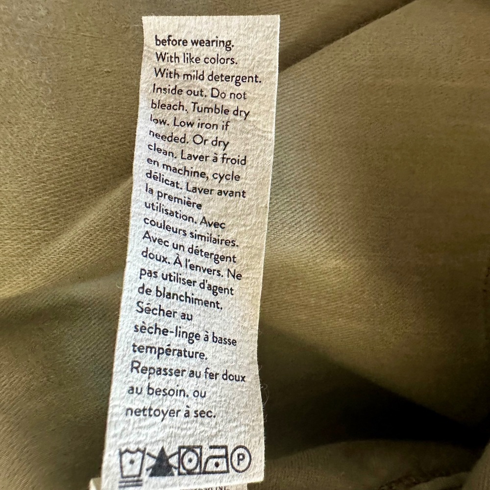 Spanx Stretch Twill Straight Leg‎ Pants Olive Oil Green Pull On Women's Small - Picture 7 of 7